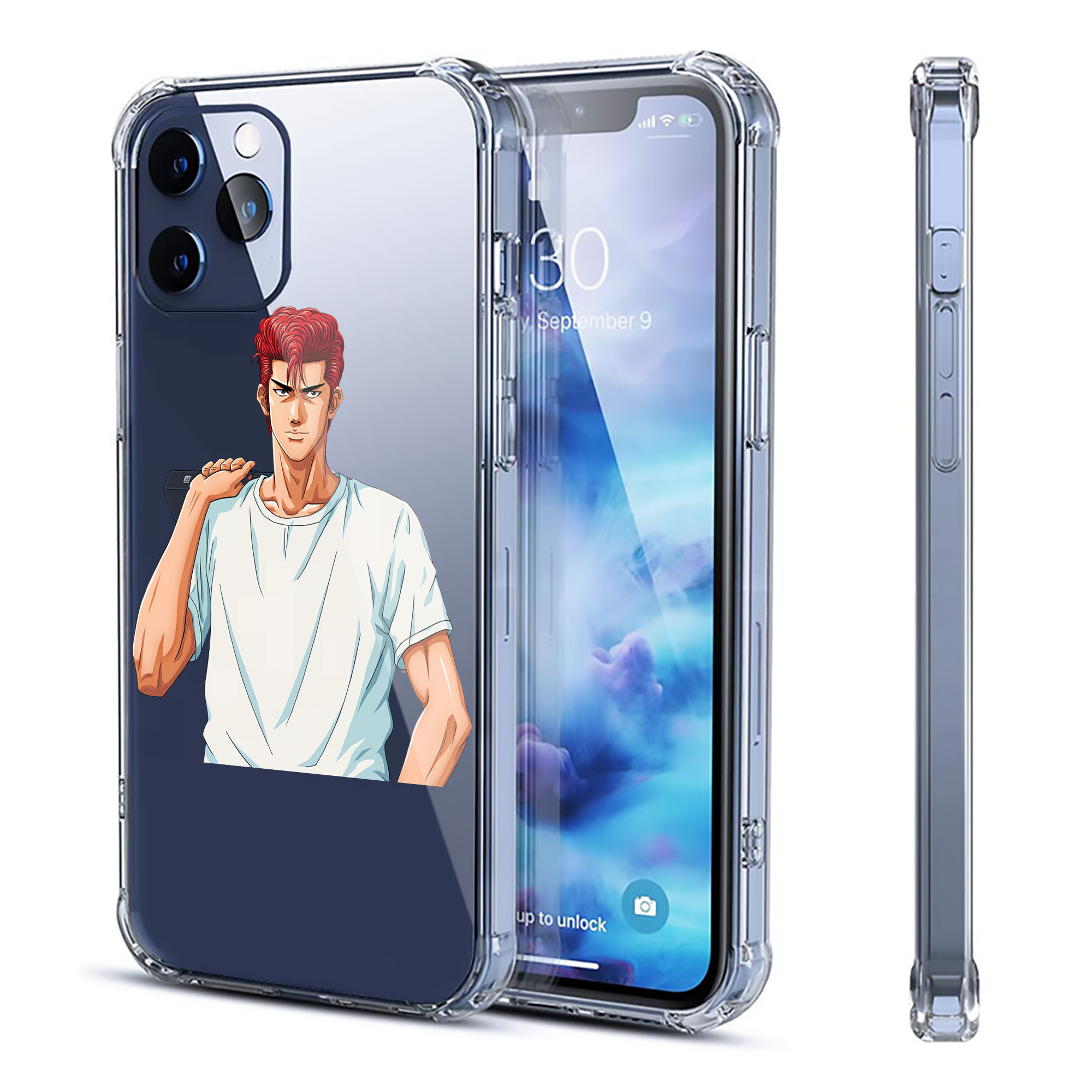 （画像用） SLAM DUNK／スラムダンク 【iPhone 12シリーズ対応】透明スマホケース（クリアソフトケース）